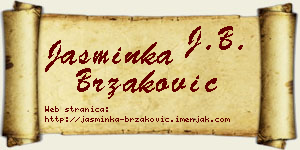 Jasminka Brzaković vizit kartica